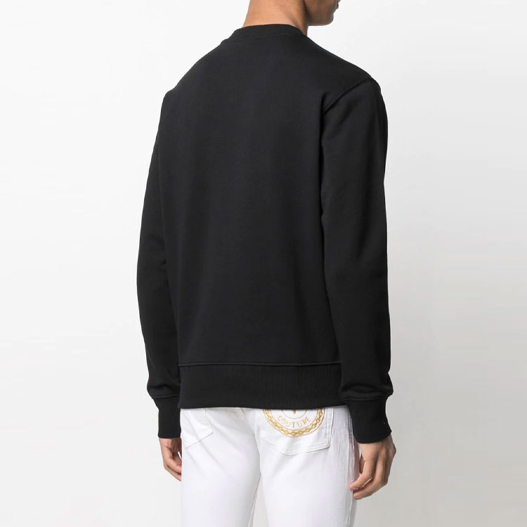 Purchase Sudadera Negra Hombre VERSACE JEANS COUTURE Cuello Redondo Manga Larga Logo. EB7GWA7TT-E30318-E899