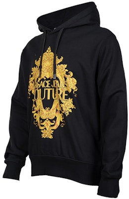 VERSACE JEANS COUTURE 標誌印花連帽運動衫 男款 黑色 73GAIP02-CF01P-G89 Lookbook VERSACE JEANS COUTURE 標誌印花連帽運動衫 男款 黑色 73GAIP02-CF01P-G89