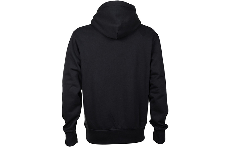 Shop VERSACE JEANS COUTURE 標誌印花連帽運動衫 男款 黑色 73GAIP02-CF01P-G89