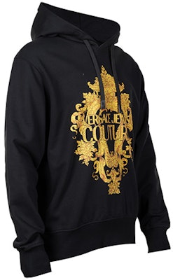 VERSACE JEANS COUTURE 標誌印花連帽運動衫 男款 黑色 73GAIP02-CF01P-G89 Purchase VERSACE JEANS COUTURE 標誌印花連帽運動衫 男款 黑色 73GAIP02-CF01P-G89