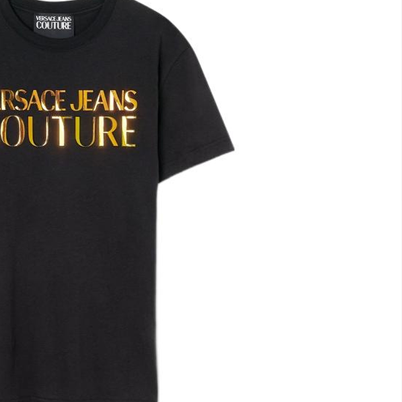Sizing VERSACE JEANS COUTURE Logo Print Short Sleeve T-Shirt Men. E74GAHG06-ECJ00G-EG89