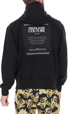 范思哲牛仔Logo印花黑色连帽衫 B7GZA705-13985-899 Purchase 范思哲牛仔Logo印花黑色连帽衫 B7GZA705-13985-899