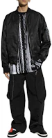 Lookbook VERSACE JEANS COUTURE 黑色拉鍊徽標飛行夾克 長袖外套 77GAS405-CQD58-L01