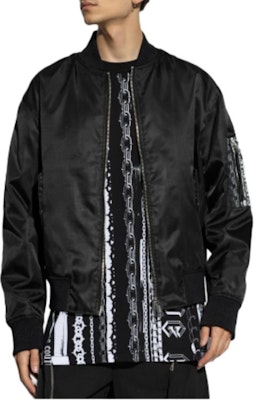 VERSACE JEANS COUTURE Logo Zip-Up Bomber Jacket Black Long Sleeve 77GAS405-CQD58-L01 Shop VERSACE JEANS COUTURE Logo Zip-Up Bomber Jacket Black Long Sleeve 77GAS405-CQD58-L01