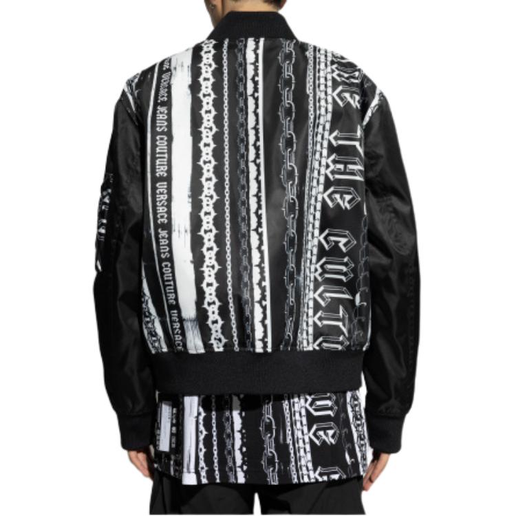 Purchase VERSACE JEANS COUTURE Logo Zip-Up Bomber Jacket Black  Long Sleeve 77GAS405-CQD58-L01