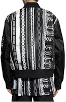Purchase VERSACE JEANS COUTURE 黑色拉鍊徽標飛行夾克 長袖外套 77GAS405-CQD58-L01