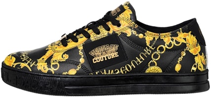 Versace Jeans Couture Low-Top Sneakers 'Black Chain Print' 75YA3SK9-ZP337_G89 Versace Jeans Couture Low-Top Sneakers 'Black Chain Print' 75YA3SK9-ZP337_G89