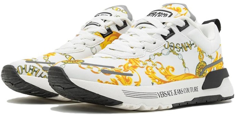 ヴェルサーチ ジーンズ クチュール ロートップ スニーカー ‘ホワイト’ 75YA3SA1-ZS654_G03 Order ヴェルサーチ ジーンズ クチュール ロートップ スニーカー ‘ホワイト’ 75YA3SA1-ZS654_G03