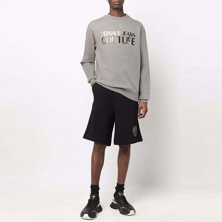 VERSACE JEANS COUTURE Metallic Logo Print Crewneck Sweatshirt Grey -  SS22. 72GAIG01-CF02G-G80 圖 3