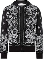 VERSACE JEANS COUTURE Paisley Logo Zip-Up Hoodie Black Men’s Long Sleeve. EB7GZA7P-ME303-94 VERSACE JEANS COUTURE Paisley Logo Zip-Up Hoodie Black Men’s Long Sleeve. EB7GZA7P-ME303-94