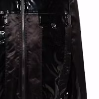 Sizing 베르사체 진즈 쿠튀르 패치워크 글로시 봄버 재킷 블랙 75GASD19-CQD23-899