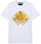 Order VERSACE JEANS COUTURE Printed Cotton Crewneck T-Shirt White Gift Idea B3GWA750-30454-003