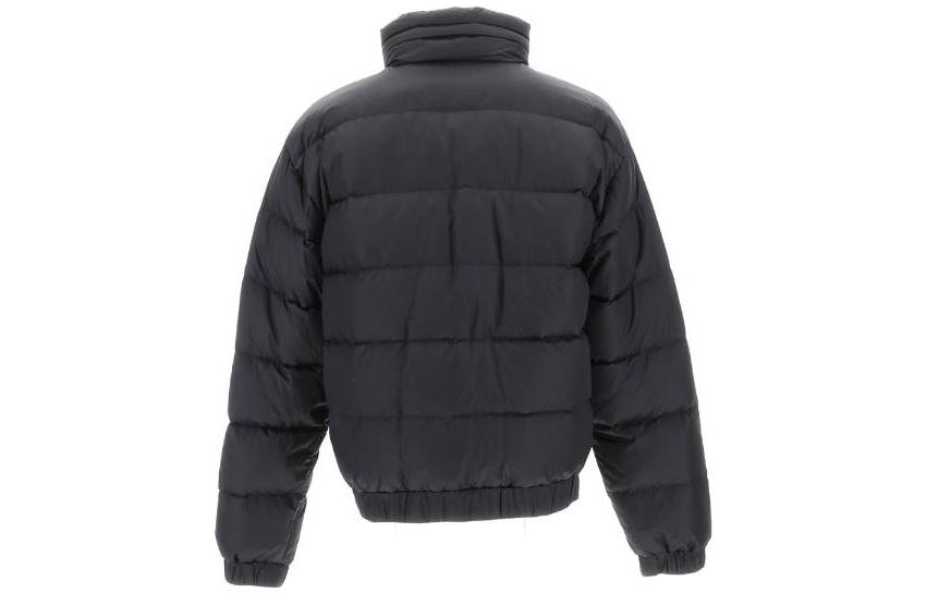 Lookbook 베르사체 진스 꾸뛰르 퀼팅 로고 패치 집업 패딩 자켓 블랙 75GAUD05-CQN6D-899