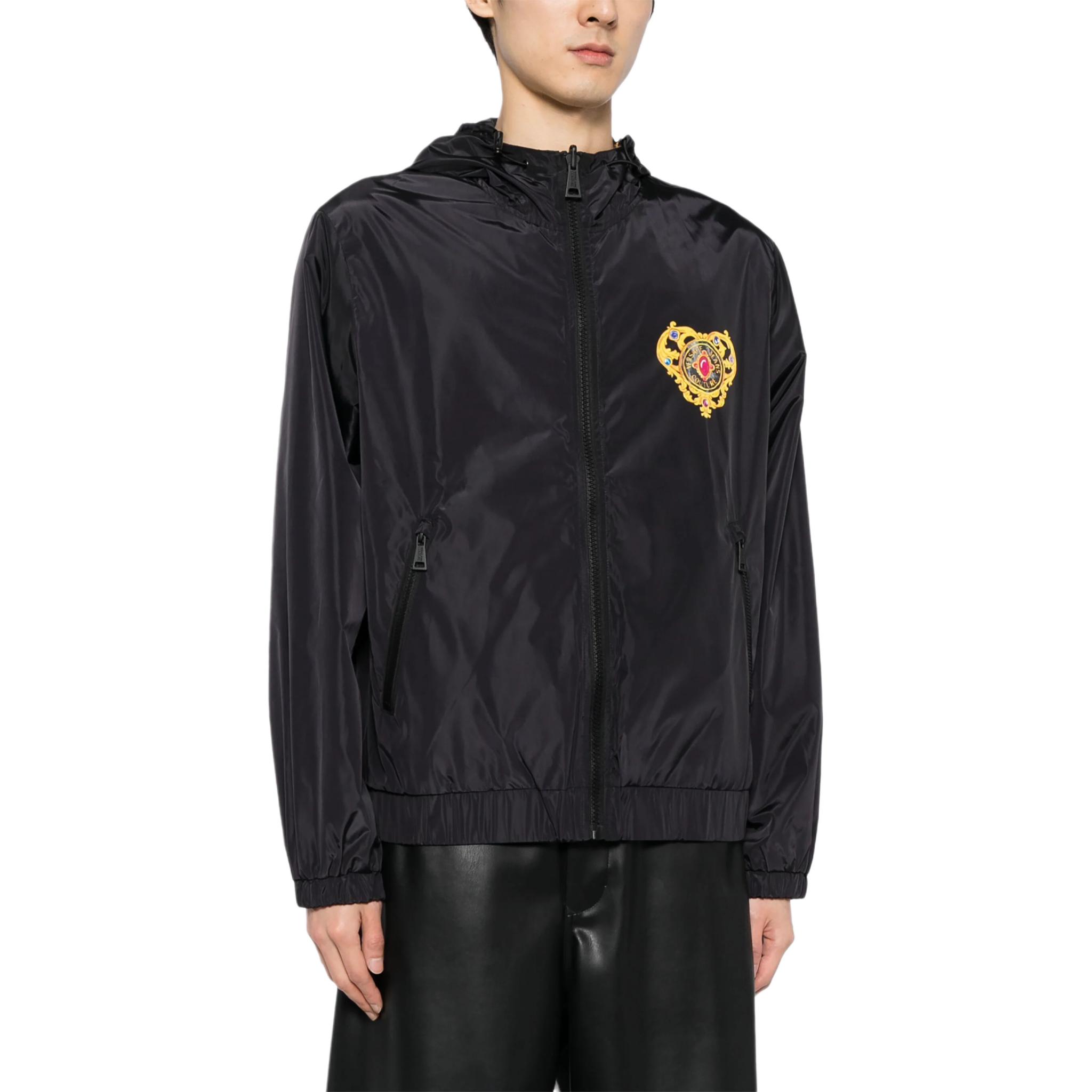 VERSACE JEANS COUTURE Reversible Logo Print Hoodie Jacket Black 76GAS405-CQ01S-899 圖 6