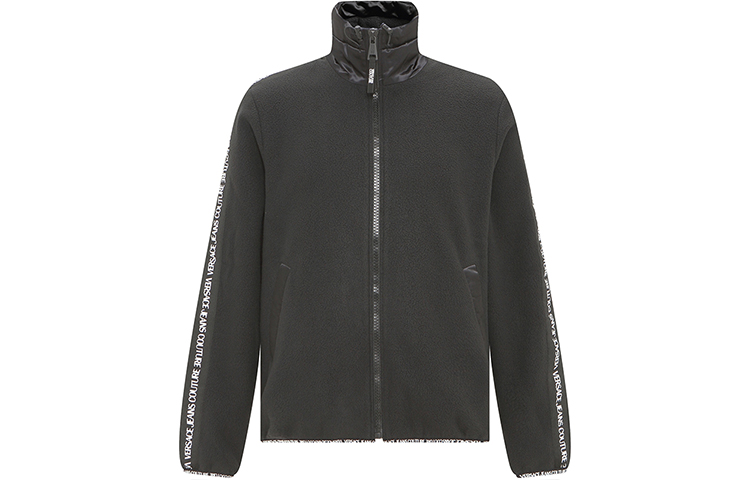 VERSACE JEANS COUTURE Side Letter Long Sleeve Jacket Men’s Black 73GAI319-F0014-899