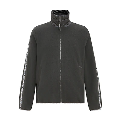VERSACE JEANS COUTURE Side Letter Long Sleeve Jacket Men’s Black 73GAI319-F0014-899