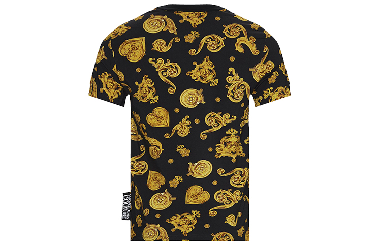 Lookbook VERSACE JEANS COUTURE SS20 Baroque Print T-Shirt Men Black - Gift Suggestion EB3GVB724-ESN600-E899