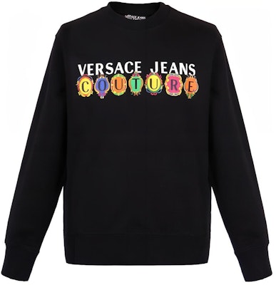 Sudadera Negra de Manga Larga con Estampado de Logo VERSACE JEANS COUTURE SS21 B7GWA7PC-30456-899 Buy Sudadera Negra de Manga Larga con Estampado de Logo VERSACE JEANS COUTURE SS21 B7GWA7PC-30456-899
