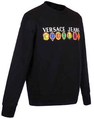 Sudadera Negra de Manga Larga con Estampado de Logo VERSACE JEANS COUTURE SS21 B7GWA7PC-30456-899 Shop Sudadera Negra de Manga Larga con Estampado de Logo VERSACE JEANS COUTURE SS21 B7GWA7PC-30456-899