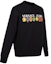 Shop Sudadera Negra de Manga Larga con Estampado de Logo VERSACE JEANS COUTURE SS21 B7GWA7PC-30456-899