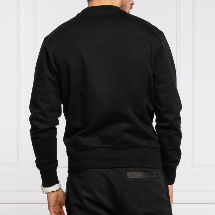 Sizing Sudadera Negra de Manga Larga con Estampado de Logo VERSACE JEANS COUTURE SS21 B7GWA7PC-30456-899