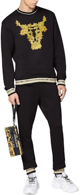 베르사체 진 쿠튀르 SS21 황소 프린트 롱슬리브 코튼 스웨트셔츠 블랙. B7GWA7TV-30318-K42 Lookbook 베르사체 진 쿠튀르 SS21 황소 프린트 롱슬리브 코튼 스웨트셔츠 블랙. B7GWA7TV-30318-K42