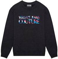 VERSACE JEANS COUTURE SS21 Colorful Letter Print Hoodie Black B7GWA7GE-30438-899 VERSACE JEANS COUTURE SS21 Colorful Letter Print Hoodie Black B7GWA7GE-30438-899