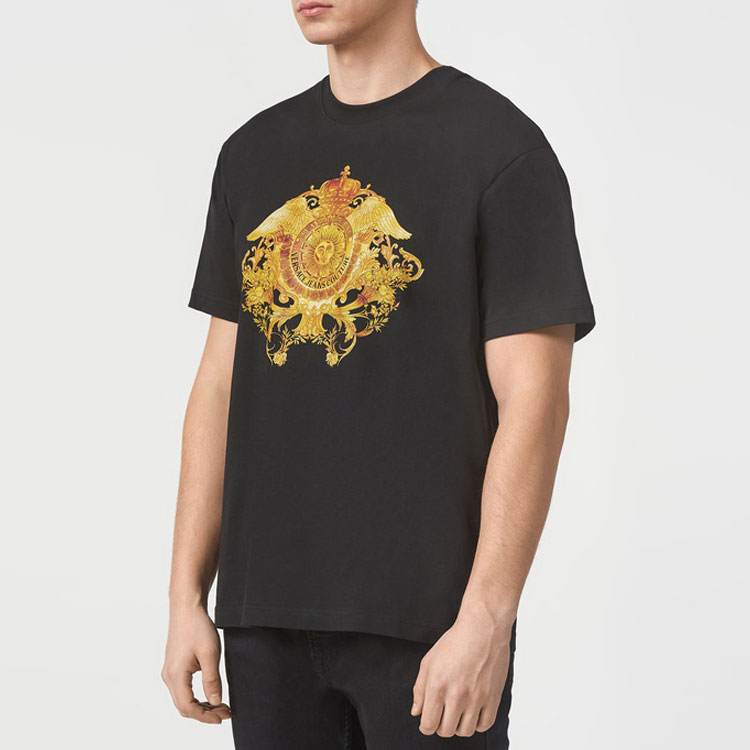 VERSACE JEANS COUTURE SS21 Graphic Print Black T-Shirt Gift Recommended B3GWA750-30454-899 圖 4