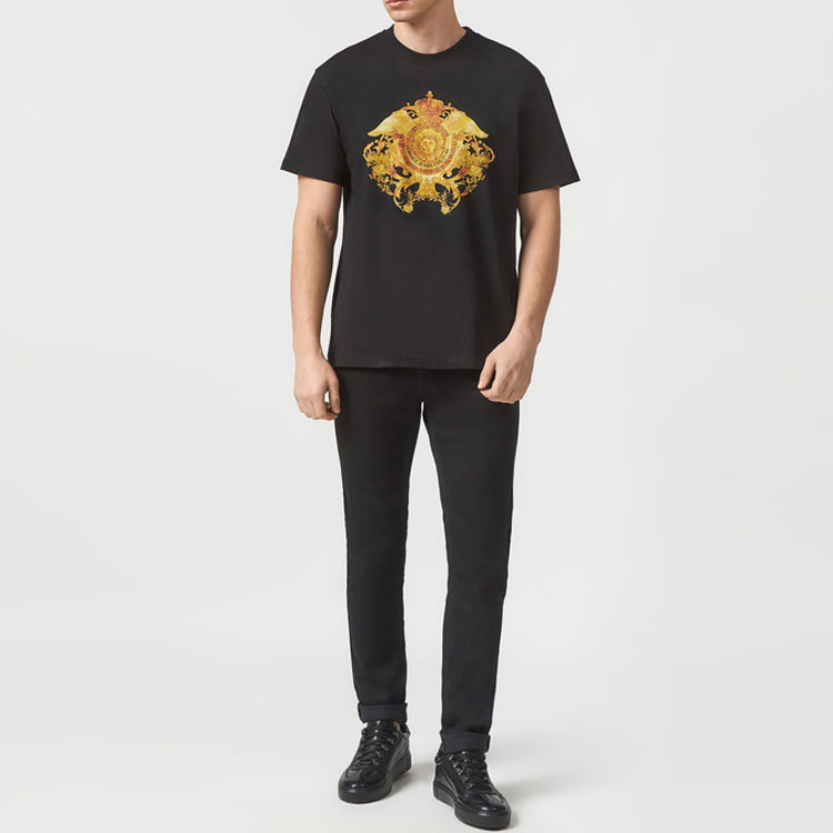 VERSACE JEANS COUTURE SS21 Graphic Print Black T-Shirt Gift Recommended B3GWA750-30454-899 圖 6