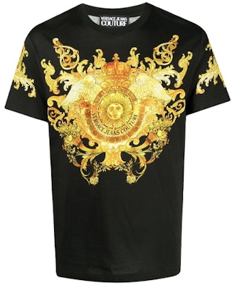 VERSACE JEANS COUTURE SS21 Logo Print Pullover T-Shirt Black Mens. B3GWA7S1-S0274-899 Buy VERSACE JEANS COUTURE SS21 Logo Print Pullover T-Shirt Black Mens. B3GWA7S1-S0274-899