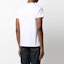 Shop VERSACE JEANS COUTURE SS21 Metallic Logo Embroidered White Tee B3GWA7TF-30319-K41