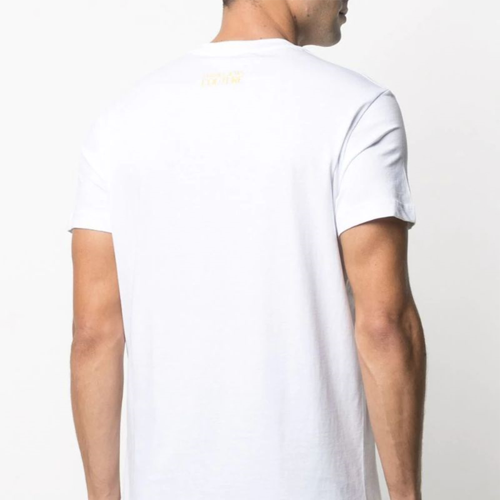 Details for VERSACE JEANS COUTURE SS21 White Bull Print Crewneck T-Shirt B3GWA7TH-30319-K41