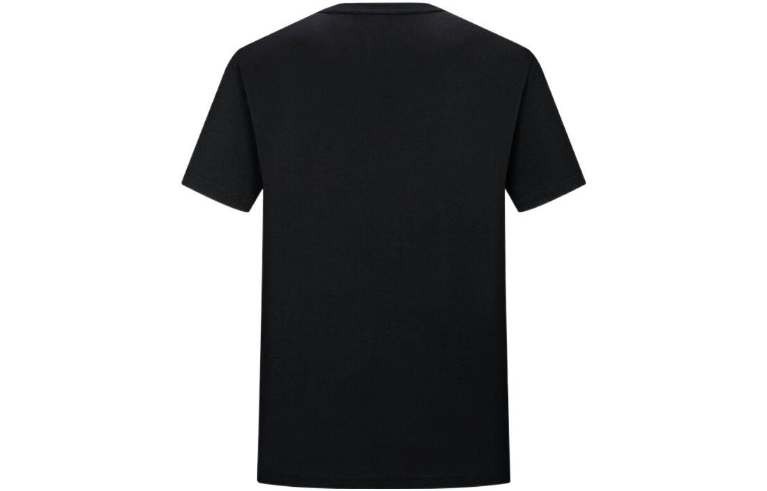 Lookbook VERSACE JEANS COUTURE SS22  Black Letter Print Crewneck T-Shirt. 72GAHP03-CJ00P-899