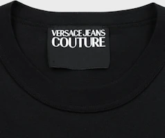 Details for VERSACE JEANS COUTURE SS22 黑色字母印花圓領T恤。 72GAHP03-CJ00P-899