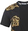 Sizing VERSACE JEANS COUTURE SS22 Black Printed Crewneck T-Shirt Gift Idea 72GAH6R9-JS049-G89