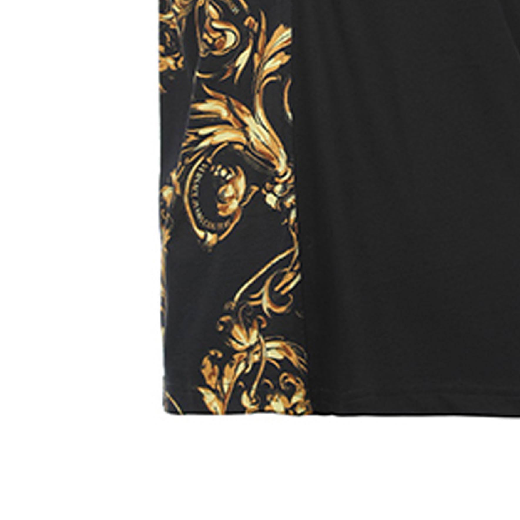 Cheap VERSACE JEANS COUTURE SS22  Black Printed Crewneck T-Shirt Gift Idea 72GAH6R9-JS049-G89