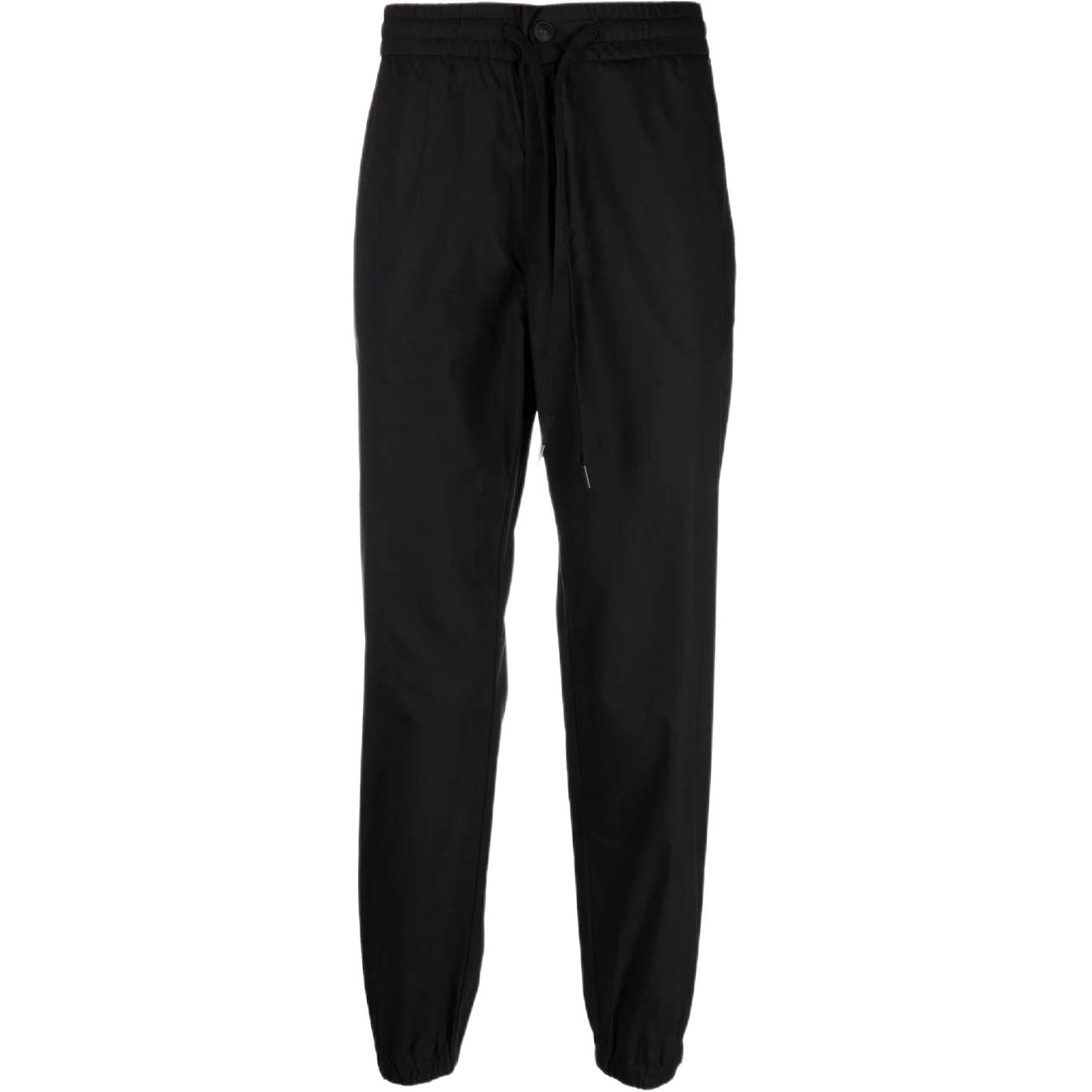 VERSACE JEANS COUTURE SS22  Black Solid Jogger Pants Casual Wear 72GAA100-N0091-899