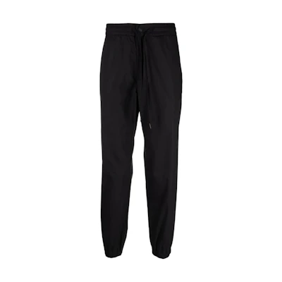 VERSACE JEANS COUTURE SS22 Black Solid Jogger Pants Casual Wear 72GAA100-N0091-899