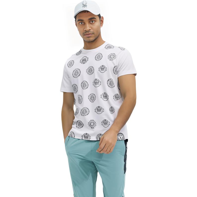 Sizing Camiseta Blanca Algodón VERSACE JEANS COUTURE SS22 con Logo V - Idea Regalo 72GAH6S4-JS047-003