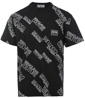 VERSACE JEANS COUTURE SS22 Baju-T Cetakan Logo Hitam Lelaki yang Berfesyen 72GAH6R3-JS043-899 Order VERSACE JEANS COUTURE SS22 Baju-T Cetakan Logo Hitam Lelaki yang Berfesyen 72GAH6R3-JS043-899