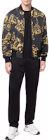 Lookbook VERSACE JEANS COUTURE SS22 Baroque Print Zip Bomber Jacket Black Men 72GAS4D7-CQS24-G89