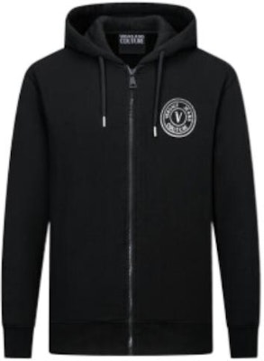 VERSACE JEANS COUTURE SS22 黑色絨裡連帽外套夾克。 73GAIT06-CF00T-C89 Order VERSACE JEANS COUTURE SS22 黑色絨裡連帽外套夾克。 73GAIT06-CF00T-C89