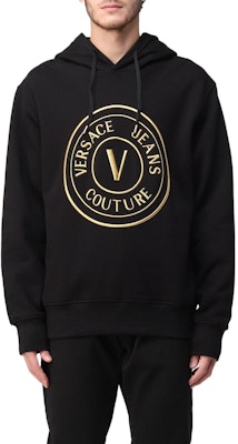 VERSACE JEANS COUTURE 男士黑色字母印花連帽衫 SS22。 73GAIT05-CF00T-00G89 Shop VERSACE JEANS COUTURE 男士黑色字母印花連帽衫 SS22。 73GAIT05-CF00T-00G89