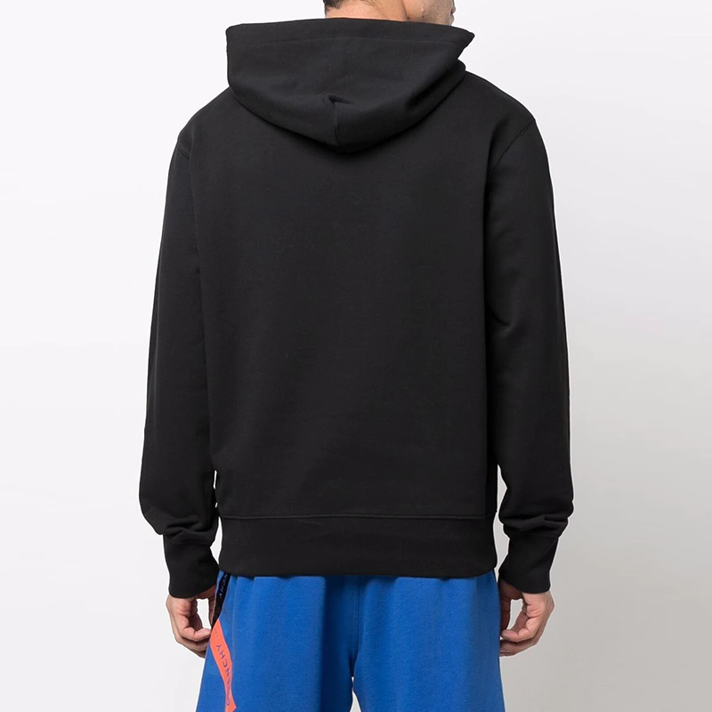 VERSACE JEANS COUTURE SS22 Black Logo Print Hoodie  Casual Long Sleeve. 72GAIP02-CF06P-OT5 圖 6