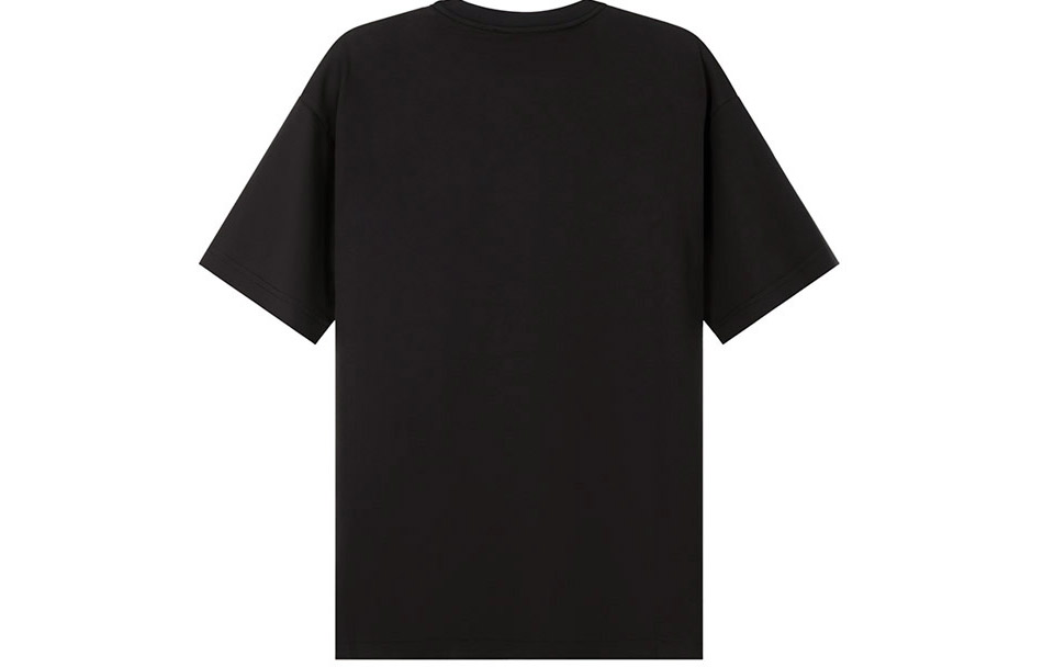 Lookbook Camiseta Hombre Negra Relajada VERSACE JEANS COUTURE SS22 Logo Gráfico. 72GAHP11-CJWAP-899