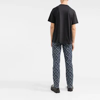 Purchase VERSACE JEANS COUTURE SS22 黑色圖案LOGO印花寬鬆版型男士T恤 72GAHP11-CJWAP-899