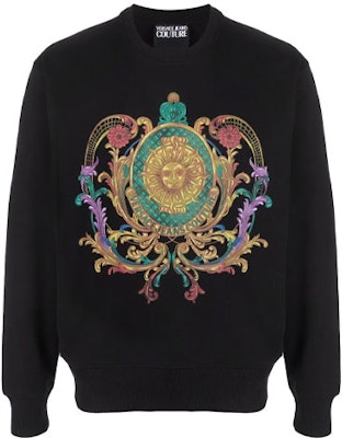 VERSACE JEANS COUTURE SS22 標誌印花黑色長袖男士衛衣 72GAIF0-2CF01F-899 Order VERSACE JEANS COUTURE SS22 標誌印花黑色長袖男士衛衣 72GAIF0-2CF01F-899