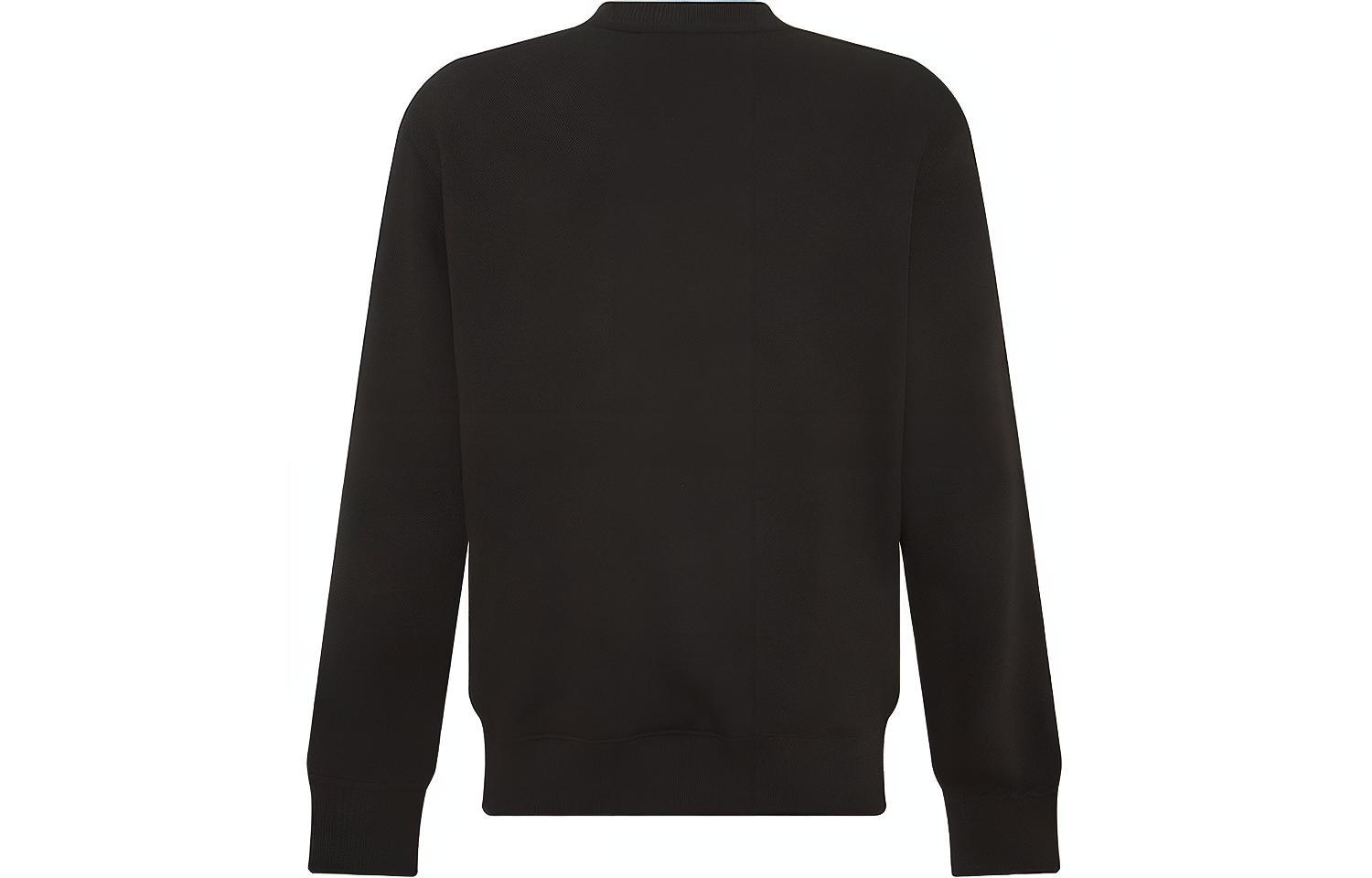 Lookbook VERSACE JEANS COUTURE SS22 Logo Print Black Sweatshirt for Men. 73GAIT22-CF00T-0899