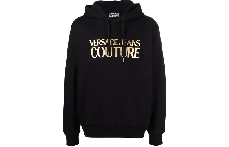 VERSACE JEANS COUTURE SS22 Logo Print Hoodie Men’s Black. 72GAIT01-CF01T-G89 圖 2