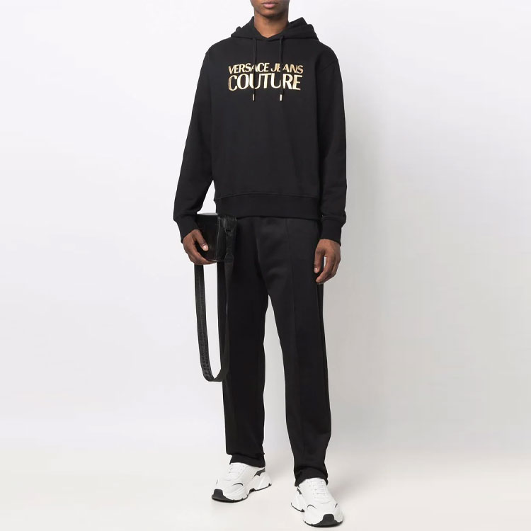 VERSACE JEANS COUTURE SS22 Logo Print Hoodie Men’s Black. 72GAIT01-CF01T-G89 圖 3